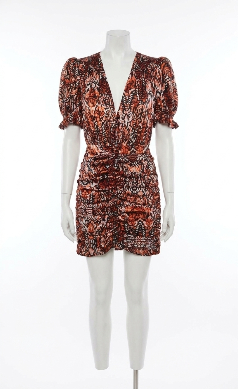 NEW ELLIATT adamite mini dress in multicoloured